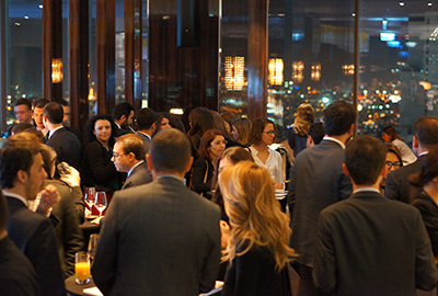 Clients and the friends of the firm at training and networking event focused on initial public offerings in international equity capital markets